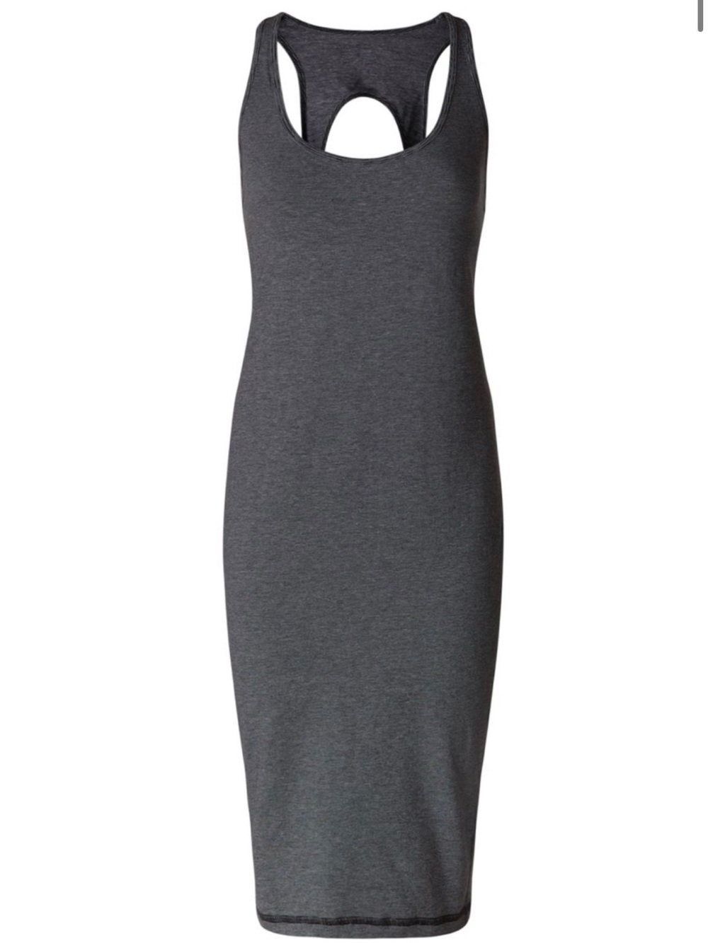 Lululemon Go For It Dress Micro Stripe Black White